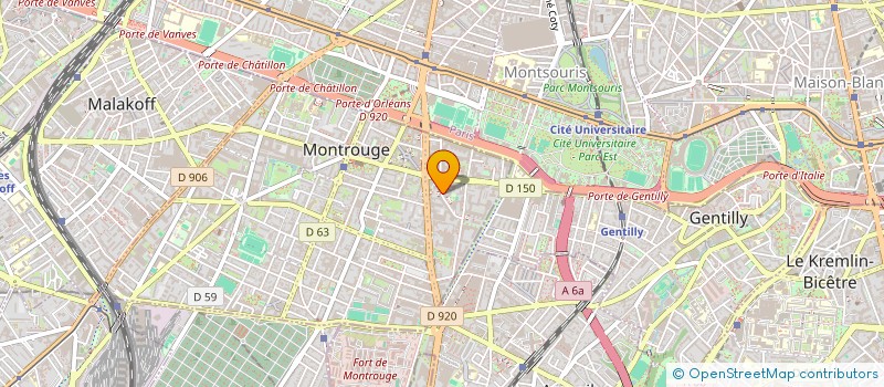 localisation de l'entreprise SCI DE FLEURY  MONTROUGE
