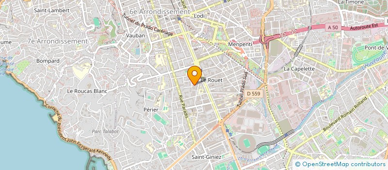 localisation de l'entreprise SCI DE FLORA à MARSEILLE