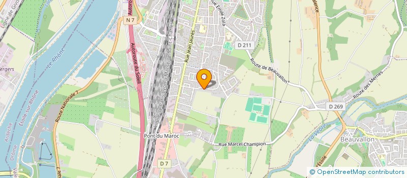 localisation de l'entreprise SCI DE FLORE  PORTES-LES-VALENCE