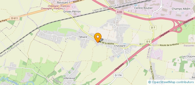 localisation de l'entreprise SCI DE FONCILLON  LA CRECHE