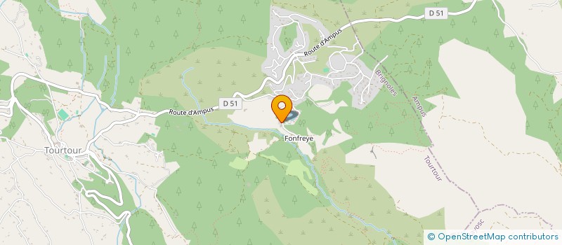 localisation de l'entreprise SCI DE FONFREYE  TOURTOUR