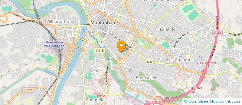 localisation de l'entreprise SCI DE FONTANILLES  MONTAUBAN