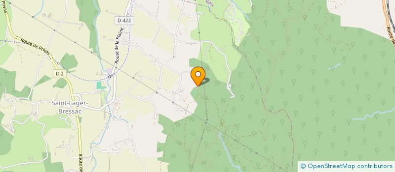 localisation de l'entreprise SCI DE FONTBLACHERE  SAINT-LAGER-BRESSAC