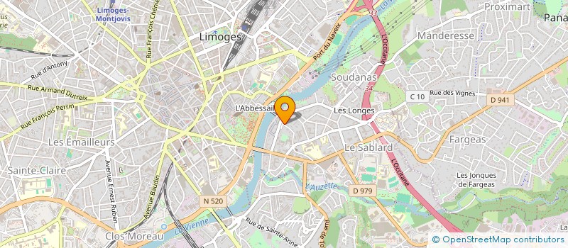 localisation de l'entreprise SCI DE FONTBONNE à LIMOGES