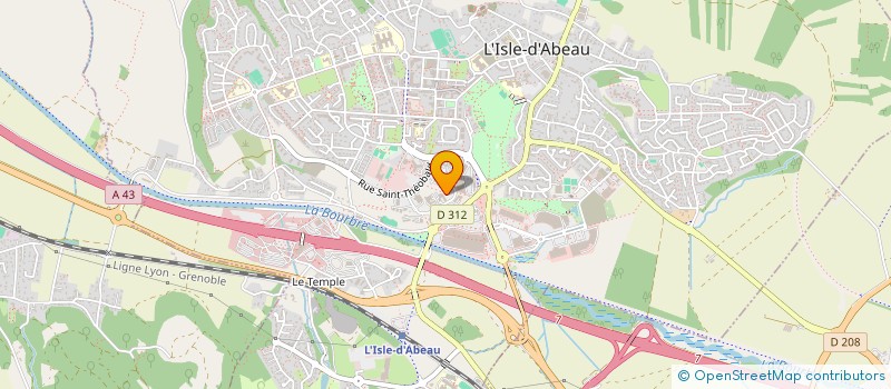 localisation de l'entreprise SCI DE FONTPERTUIS  L'ISLE-D'ABEAU