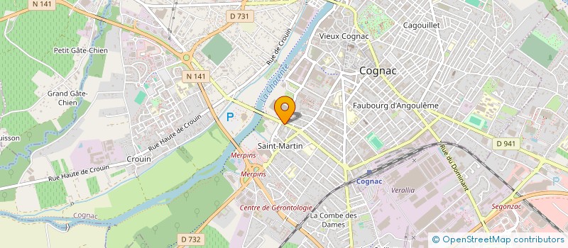 localisation de l'entreprise SCI DE FONTS DOUCES à COGNAC