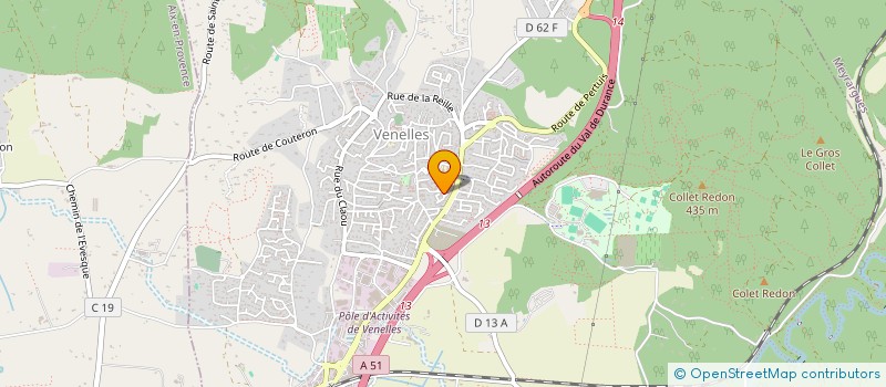 localisation de l'entreprise SCI DE FONTVERT  VENELLES