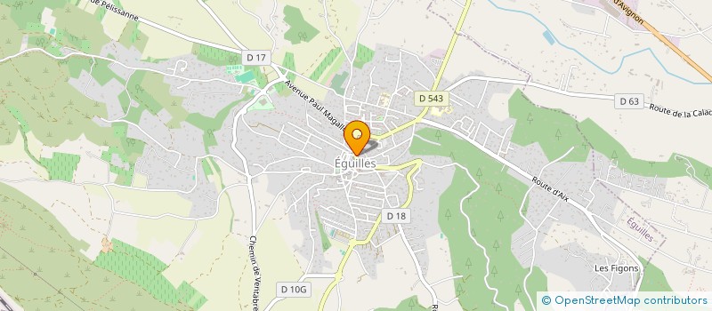 localisation de l'entreprise SCI DE FONTVIEILLE  EGUILLES