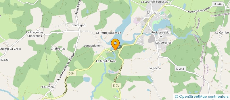localisation de l'entreprise SCI DE FORGENEUVE MEUZAC à MEUZAC