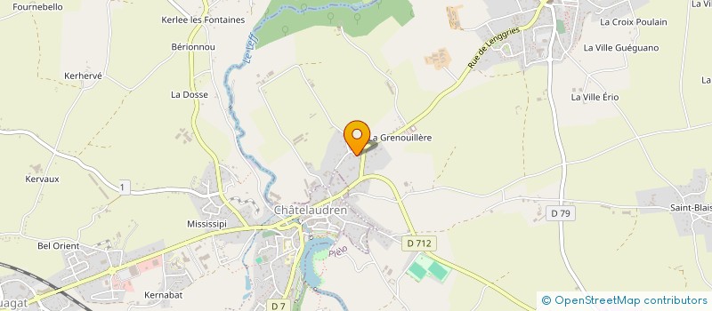 localisation de l'entreprise SCI DE FORNEBELLO  CHATELAUDREN-PLOUAGAT