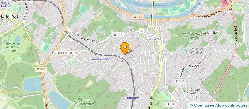 localisation de l'entreprise SCI DE FOS BRIDIER  LOUVECIENNES