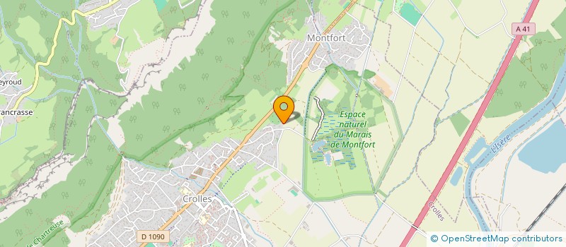 localisation de l'entreprise SCI DE FOUCHARD  CROLLES