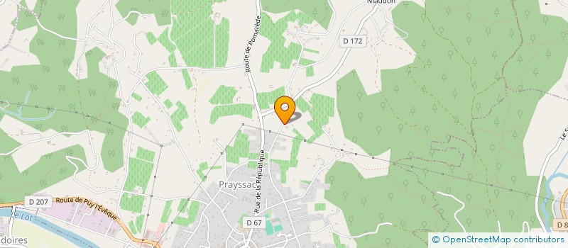 localisation de l'entreprise SCI DE FOUGERETTE  PRAYSSAC