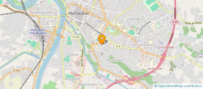 localisation de l'entreprise SCI DE FOURNET  MONTAUBAN