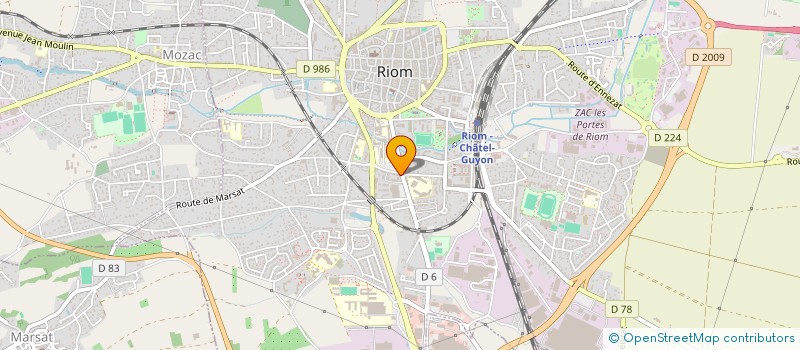 localisation de l'entreprise SCI DE FRANCE  RIOM