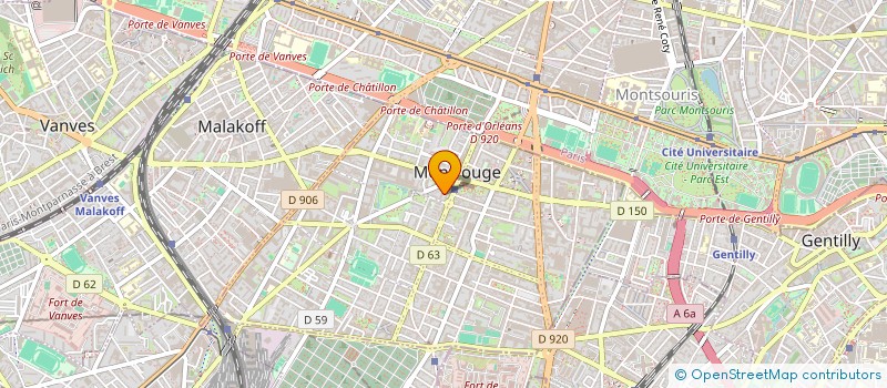 localisation de l'entreprise SCI DE FRANCE  MONTROUGE