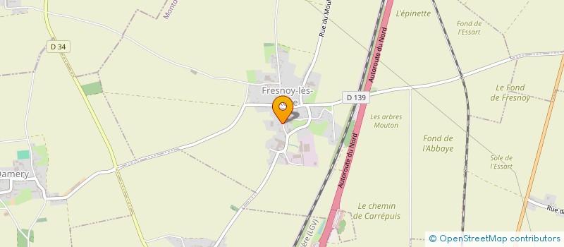 localisation de l'entreprise SCI DE FRESNOY  FRESNOY-LES-ROYE