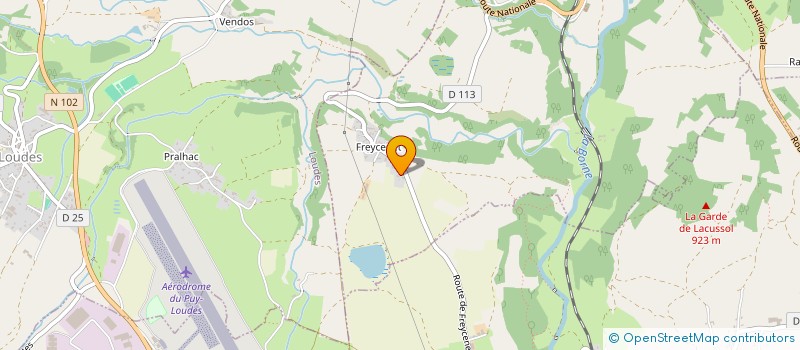 localisation de l'entreprise SCI DE FREYCENET  BORNE