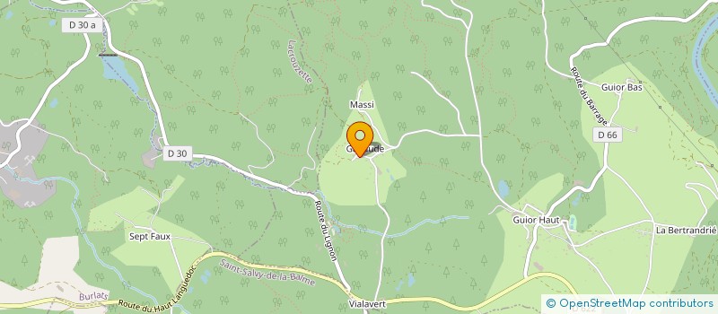 localisation de l'entreprise SCI DE GABAUDE  LE BEZ