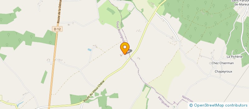 localisation de l'entreprise SCI DE GAGNOLE  LA TOUR-BLANCHE-CERCLES