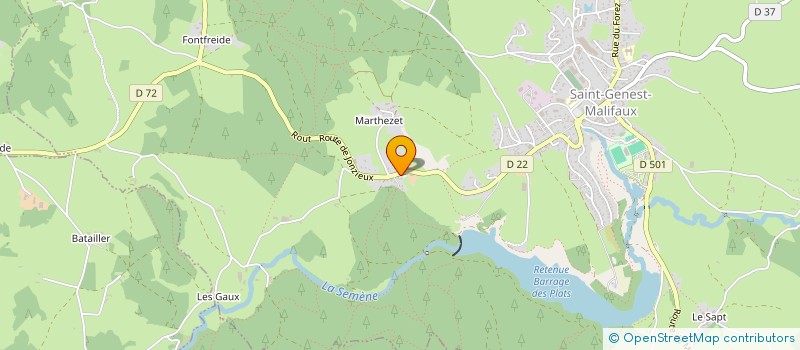 localisation de l'entreprise SCI DE GAILLARD  SAINT-GENEST-MALIFAUX