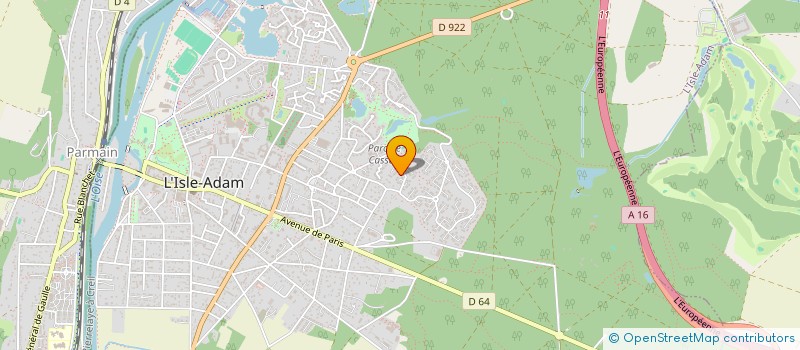 localisation de l'entreprise SCI DE GALBANI  L'ISLE-ADAM