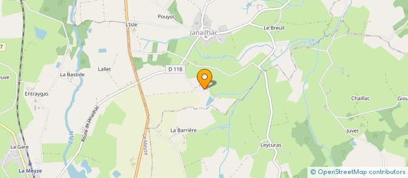 localisation de l'entreprise SCI DE GALIFORT à JANAILHAC