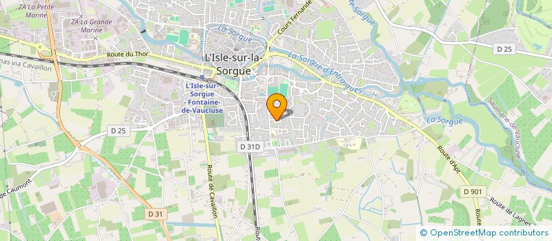localisation de l'entreprise SCI DE GALINES  L'ISLE-SUR-LA-SORGUE