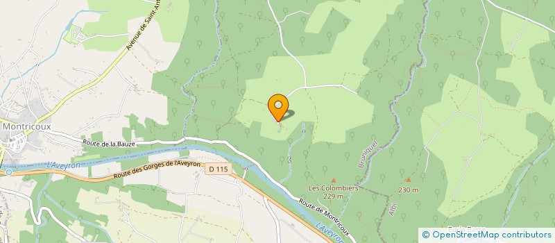 localisation de l'entreprise SCI DE GARDES  BRUNIQUEL