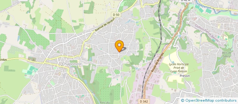 localisation de l'entreprise SCI DE GAREOULT  CHAPONOST