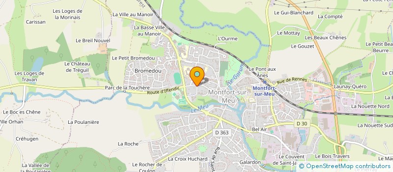 localisation de l'entreprise SCI DE GARUN  MONTFORT-SUR-MEU