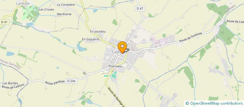 localisation de l'entreprise SCI DE GASCOGNE 1  CADOURS