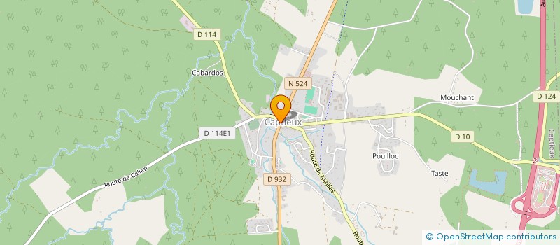 localisation de l'entreprise SCI DE GASCOGNE  CAPTIEUX