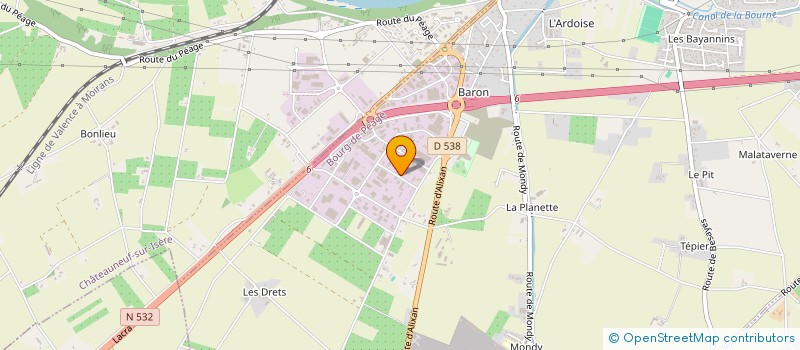 localisation de l'entreprise SCI DE GASTE  BOURG-DE-PEAGE