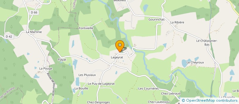 localisation de l'entreprise SCI DE GATEVIGNE à CHALUS