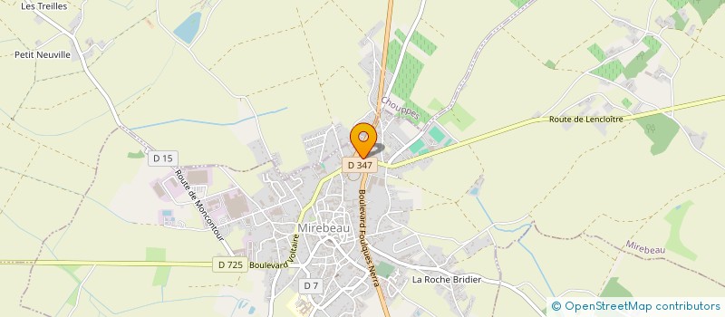 localisation de l'entreprise SCI DE GATINE  MIREBEAU