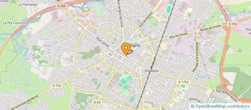 localisation de l'entreprise SCI DE GAULLE à CHALLANS