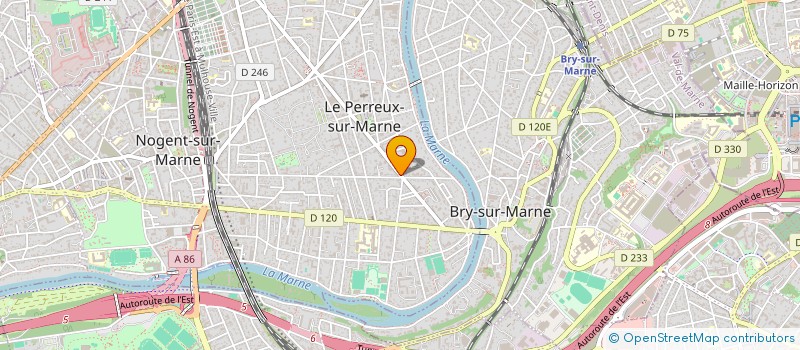 localisation de l'entreprise SCI DE GAULLE  LE PERREUX-SUR-MARNE