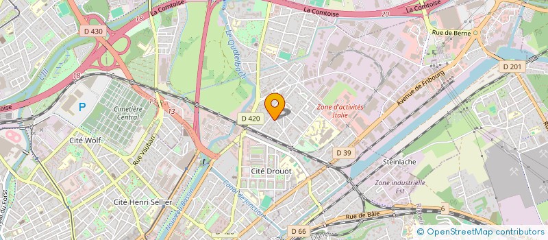 localisation de l'entreprise SCI DE GAULLE  ILLZACH