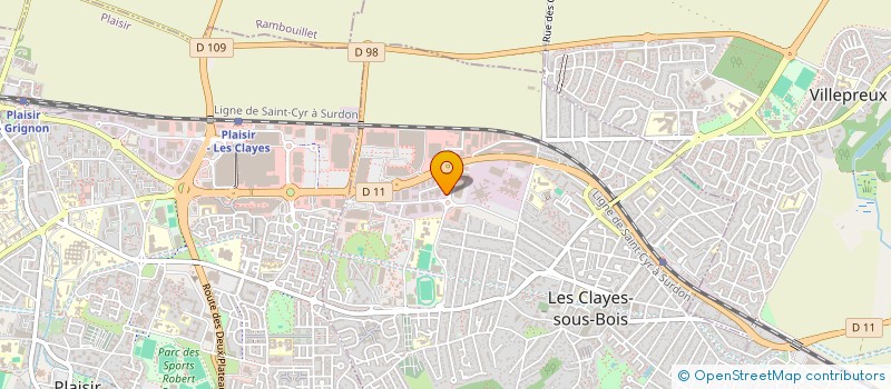 localisation de l'entreprise SCI DE GENAS à LES CLAYES-SOUS-BOIS