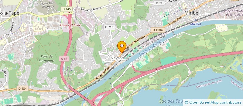 localisation de l'entreprise SCI DE GENEVE à MIRIBEL