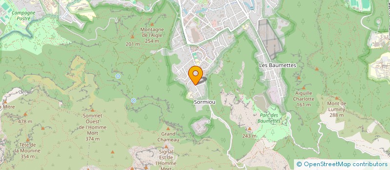 localisation de l'entreprise SCI DE GESTION 128 CHE DES PRUD HOMMES à MARSEILLE