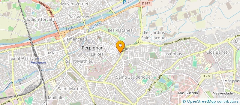 localisation de l'entreprise SCI DE GESTION COULANGES  PERPIGNAN