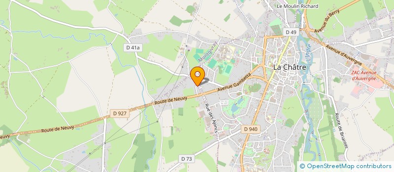 localisation de l'entreprise SCI DE GESTION DE L'AVENUE GEORGE SAND à LE MAGNY