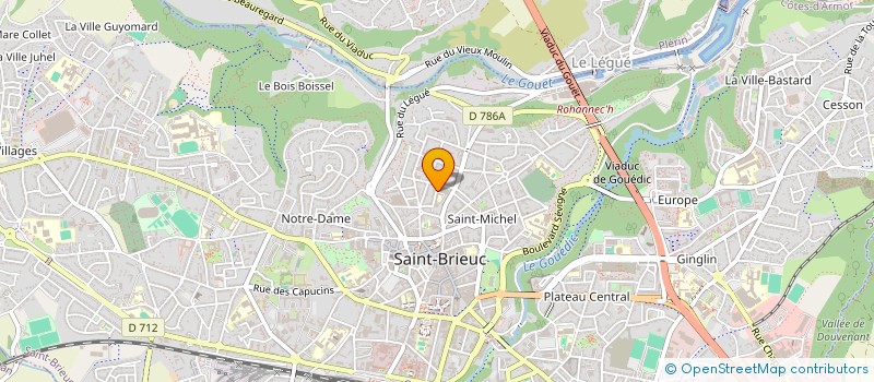 localisation de l'entreprise SCI DE GESTION DE PATRIMOINE BAGHERRA à SAINT-BRIEUC