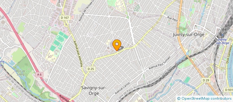 localisation de l'entreprise SCI DE GESTION DES BORDS DE L YVETTE  SAVIGNY-SUR-ORGE