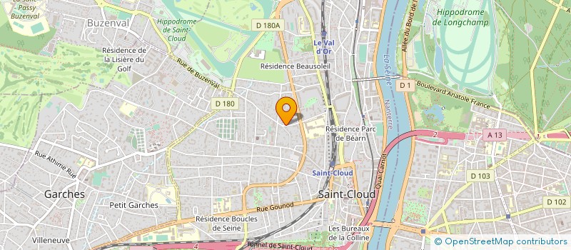 localisation de l'entreprise SCI DE GESTION HENRI BLONDEAU à SAINT-CLOUD