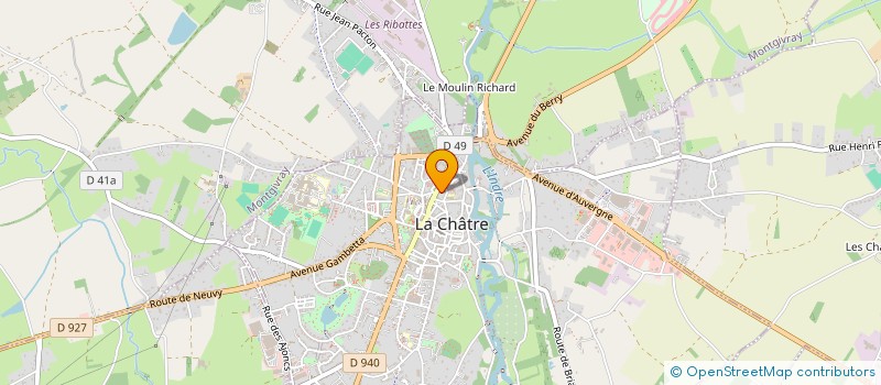 localisation de l'entreprise SCI DE GESTION LES AJONCS à LA CHATRE