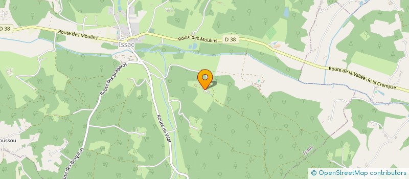 localisation de l'entreprise SCI DE GESTION LES MIMOSAS  ISSAC