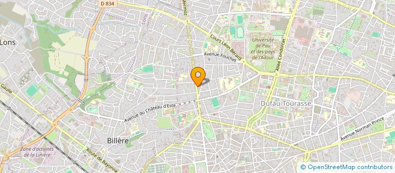 localisation de l'entreprise SCI DE GESTION MIDI PYRENEES à PAU